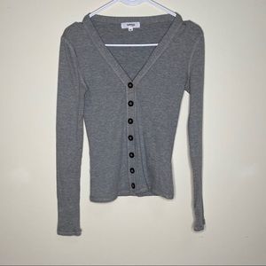 Hashtag in trend Jersey Knit‎ Cardigan Shirt